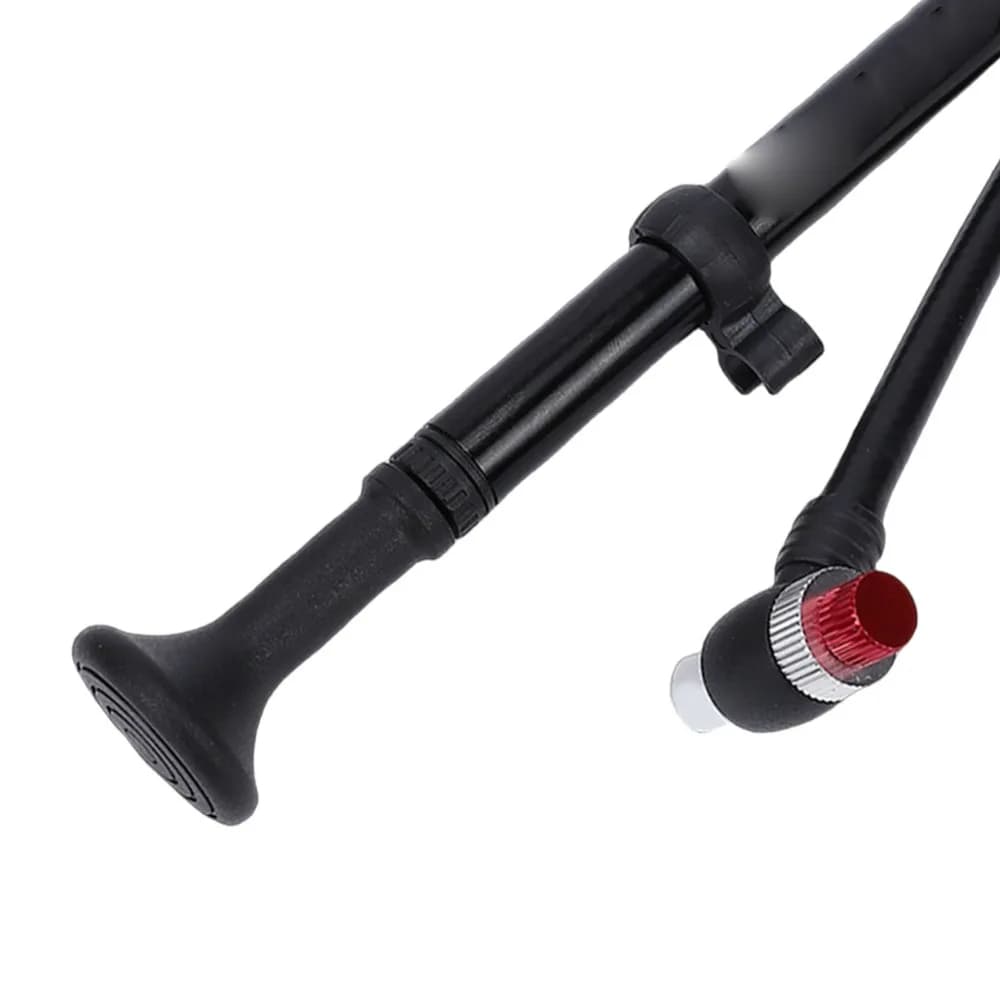 300PSI Bike Shock Pump with Gauge for Schrader Tire Valve High Pressure Shock Pump 250 Mm Length Aluminum Alloy