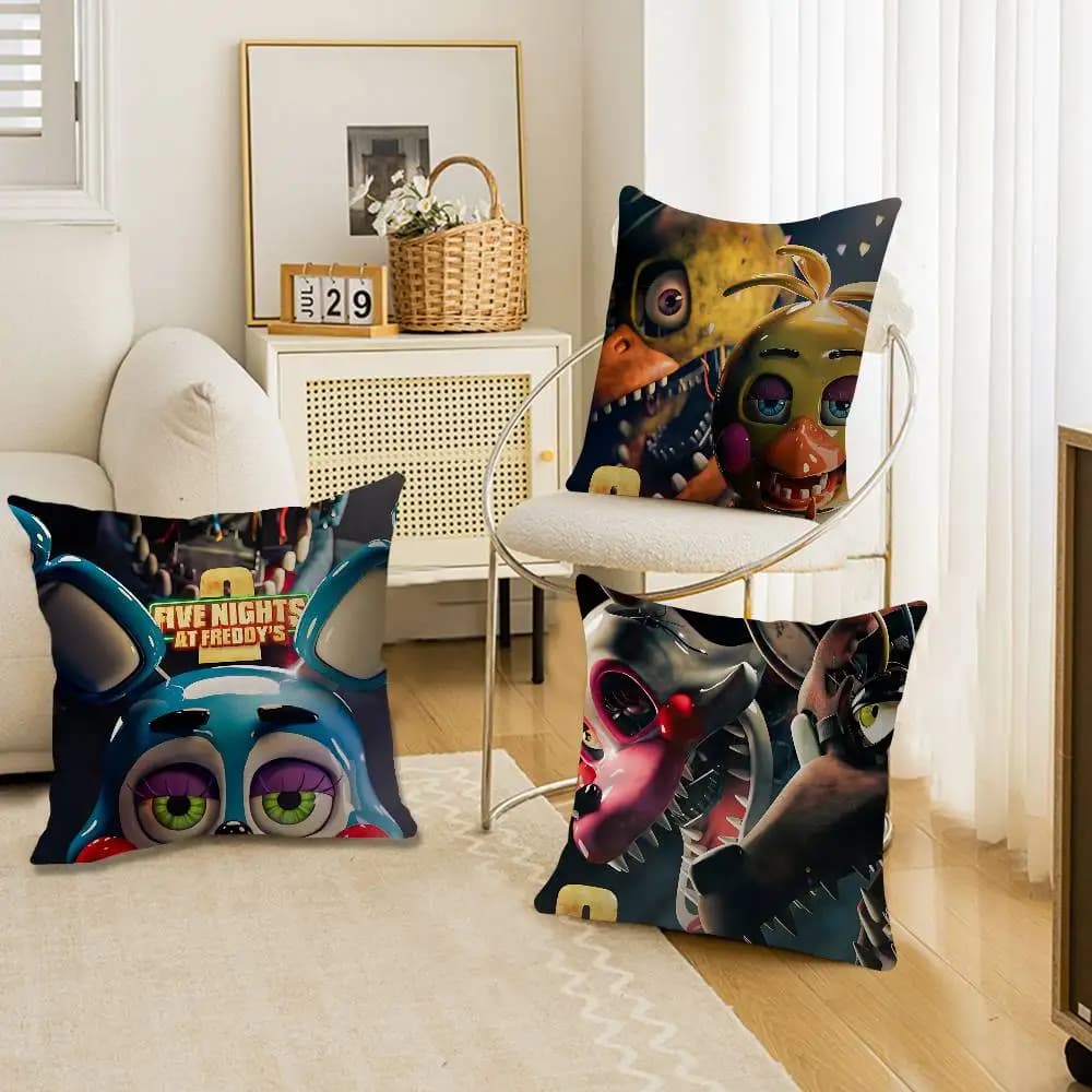F-Fnaf F-Five-nights-At-Freddys Fodera per cuscino in poliestere, cuscini decorativi per divano, cuscini decorativi per la casa, fodera per cuscino