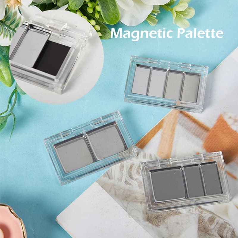 Eye make-up plate with empty palette for ladies and girls, make-up for beginners, do-it-your-shade box