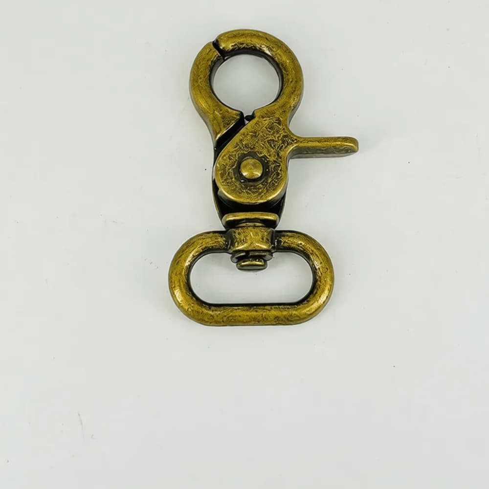 Metal Swivel Snap Hook For Dog Harness Strap Zinc Alloy Bag Clasp Hardware Component For DIY Purse Wallet Making Accessory