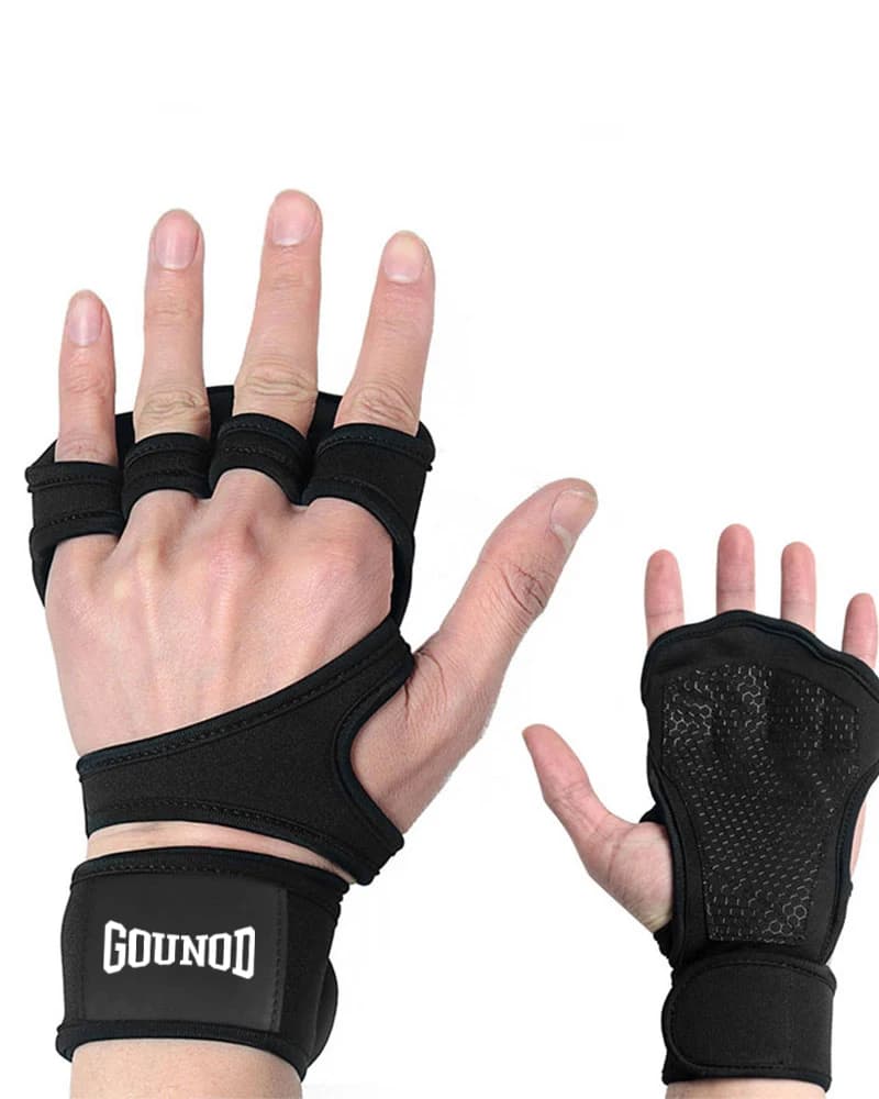2PC/1pair GOUNOD Sports Gloves Exercise Gloves Fitness BodyBuilding Weight Lift Gym Protective Gloves for Hand Wrist Palm