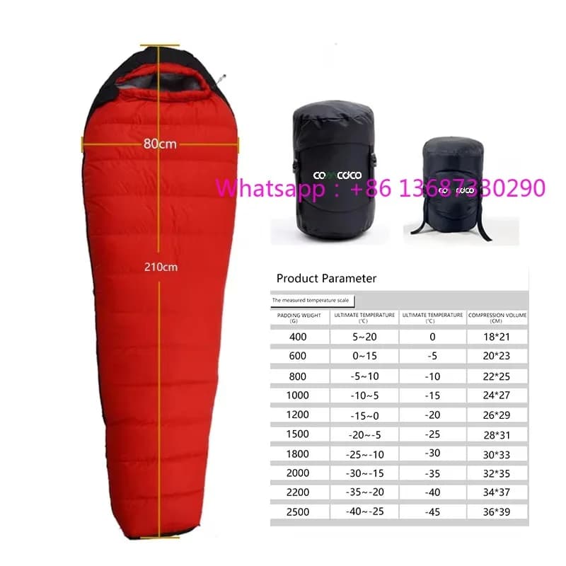 600 g ultralight campsite fur bag