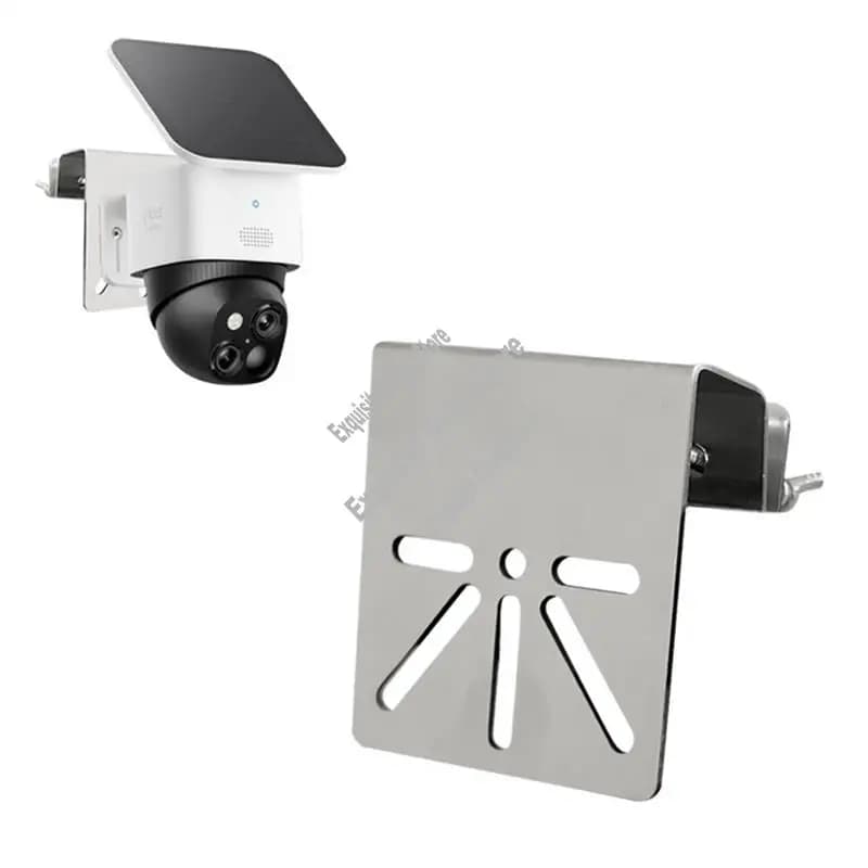 Staffa di montaggio per grondaia per fotocamera per pannelli solari Eufy Solocam S340E30 - Staffa speciale per grondaia da tetto con crepe di sicurezza-Nuovo