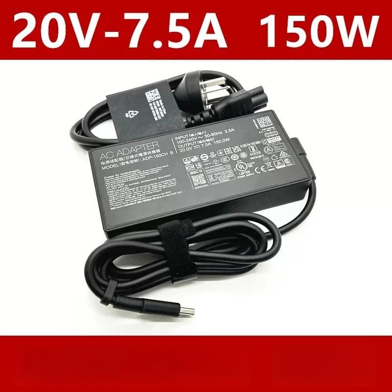 Original power adapter ADP-150CH B, 20V 7.5A 150W charger compatible for ASUS ROG Zephyrus 16 V16