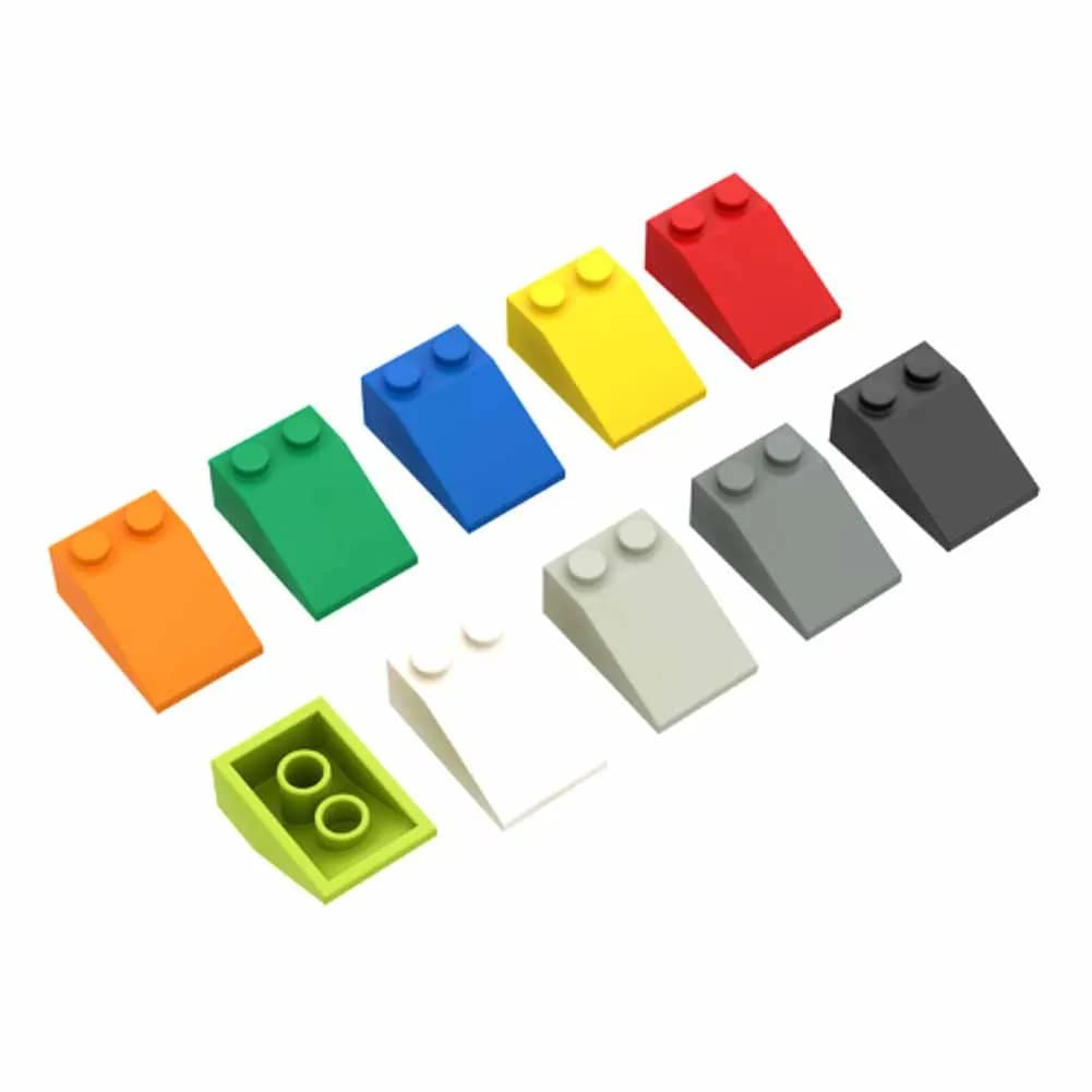 35 PZ MOC tegole 33 3x2 pendenza classico building block modello FAI DA TE kit accessori compatibili con 3298 marca di giocattoli per bambini