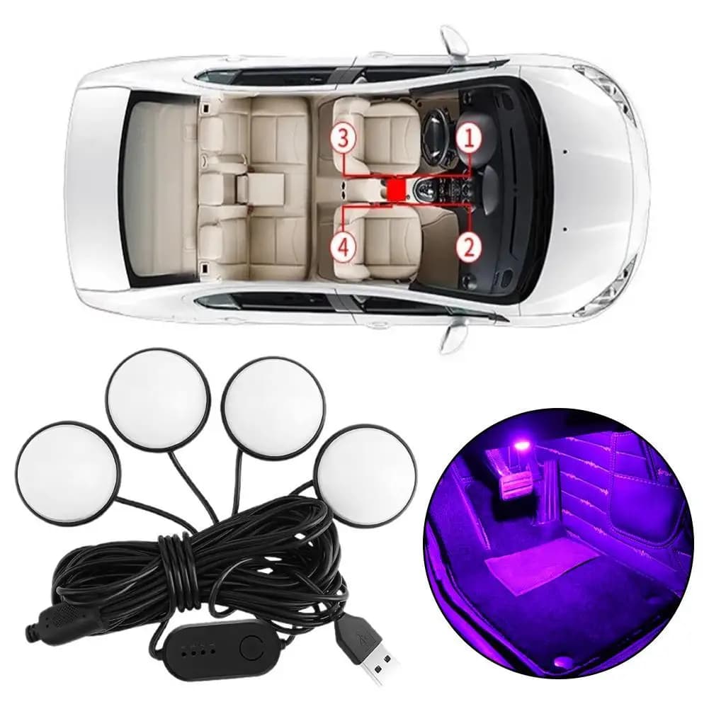 5V LED RGB Interior Lighting for Car Environmental Light for the Atmospheric with USB light Decorative lamp for atmosphere Car accessories