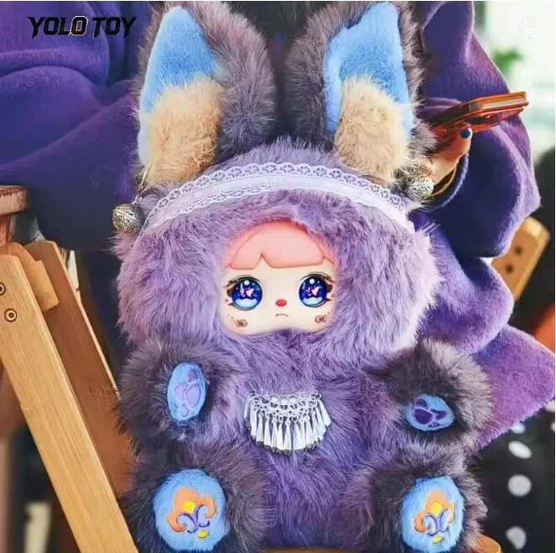 Mocici Original Adventure Prologue 600% Bambola di Peluche Coniglio Carino Ornamento da Scrivania Scatola a Sorpresa Regalo per Bambini e Collezionisti