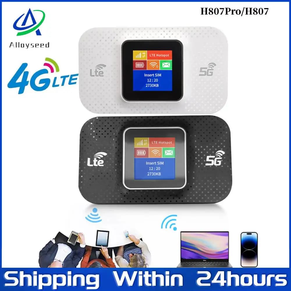 Router WiFi H807Pro 4G Lte con slot per scheda SIM Ripetitore router wireless 150Mbps Router WiFi 3650mAh Mini Hotspot tascabile esterno