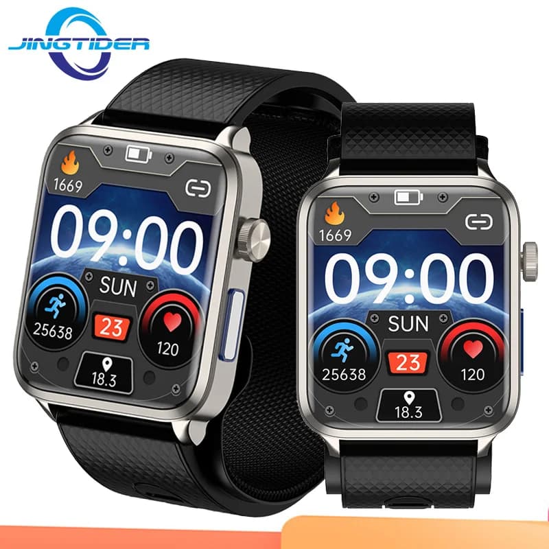 P300 Air Pump Airbag Pressurization Blood Pressure Monitor Smart Watch ECG Body Temperature Blood Oxygen Measurement Smartwatch