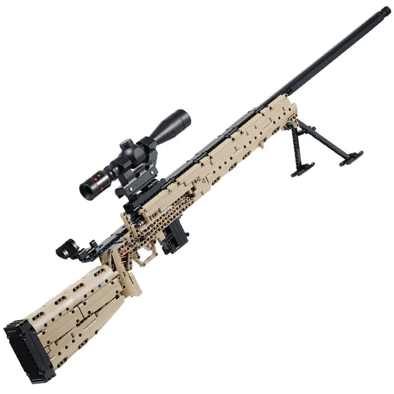 M24 Fucile da cecchino Modello Building Blocks Kit Tiro Pistola giocattolo Serie militare Bambini Assemblaggio educativo Mattoni Regalo di festa fai da te