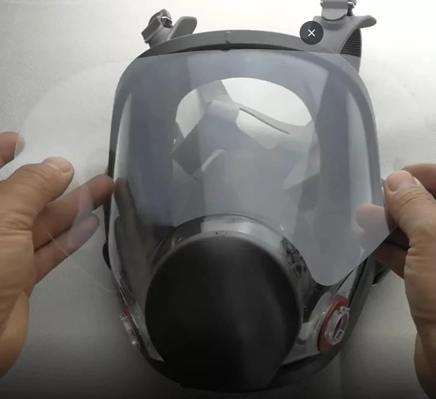 Anti-scratch protective film for 3M 6800 breather gas mask Full Face window screen protection paint spray mask cover