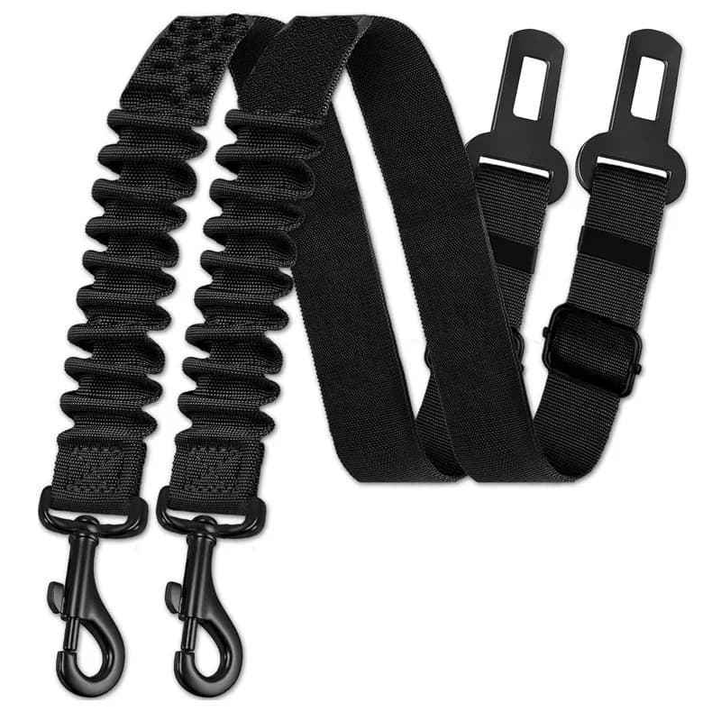 Cintura di Sicurezza Retrattile per Cani, Resistente e Regolabile, in Nylon Elastico, per Auto, Confezione da 1