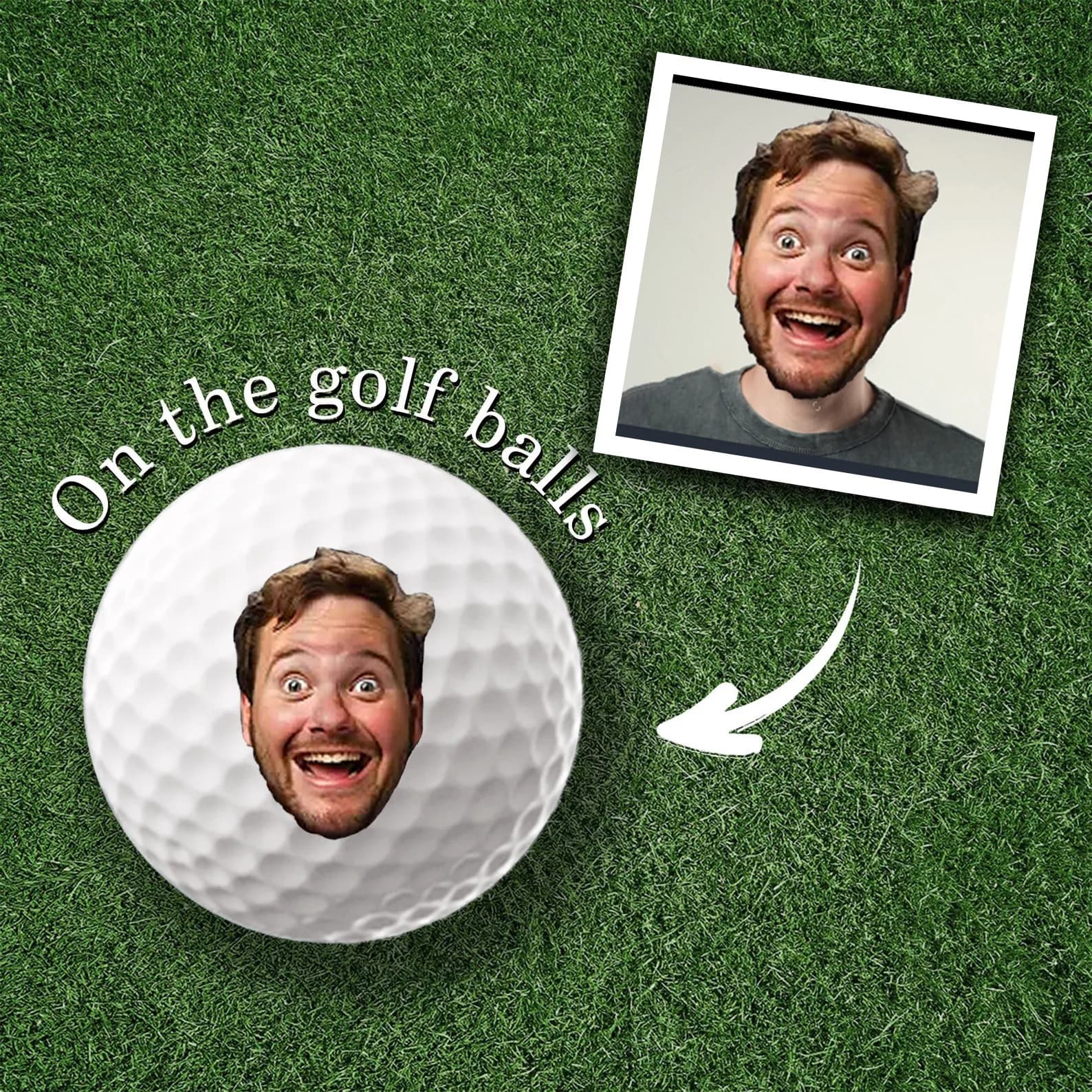 Pallina da Golf Personalizzata con Foto, Logo e Testo Stampato, Pallina da Golf Personalizzabile Fai-da-Te, Regalo Sportivo
