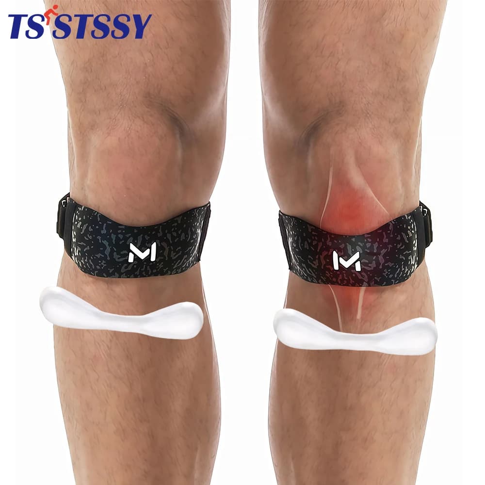 1/2Pcs Knee Brace Patella Tendon Knee Strap, Adjustable Knee Support Band for Running Weightlifting Baseball Tennis Volleyball