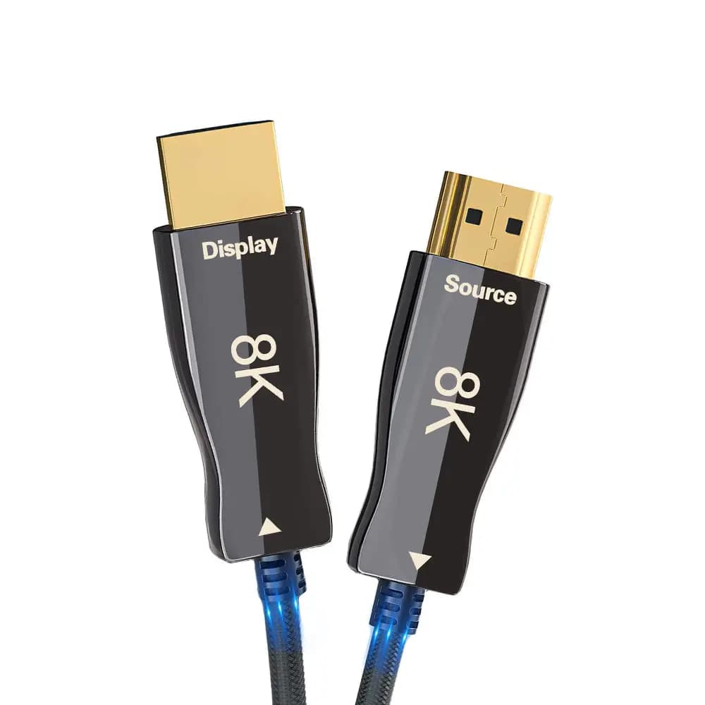 Cavo HDMI 8K 4K 120Hz 100M in Fibra Ottica, da Parete Certificato CL3, HDMI 2.1 HDR/eARC/HDCP 2.2&2.3/3D, Compatibile con PS5 PS4 AMD NVIDIA