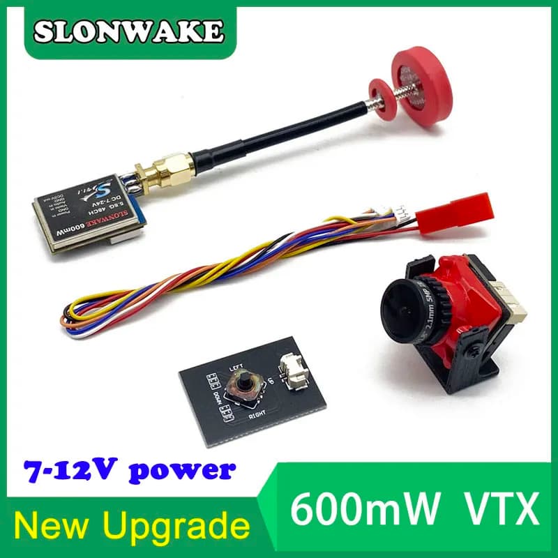 Transmitter FPV VTX-CAM adjustable 5.8G 48CH 600mW Raceband 1200TVL Mini FPV Micro camera for RC Multicopter fpv Drone