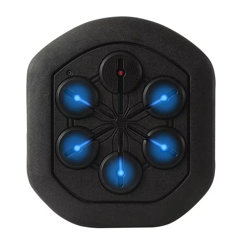Electronic music for boxing machine with wall target for boxing practice
