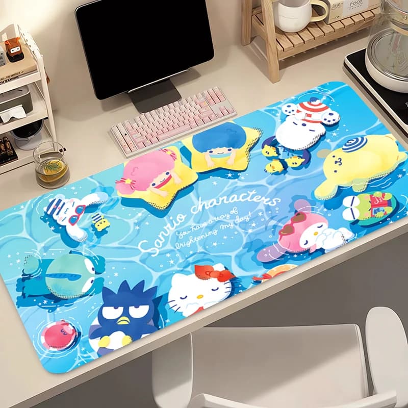 My Melody Office Mouse Mat, for E-sports Players, Big Rubber Mat for PC and Notebook, Gaming Accessories, Keyboard Desk Mat