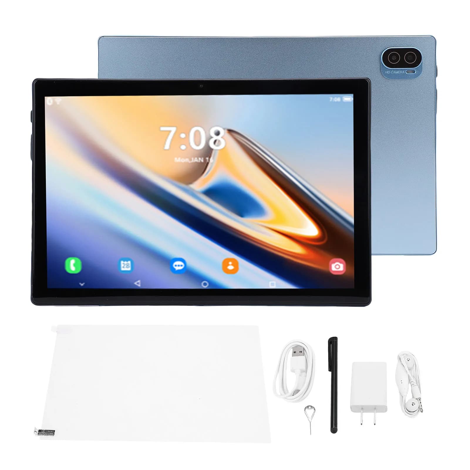 Tablet Bluetooth UE da 10.1 Pollici 5G con Supporto per Android 14, 12GB RAM, 512GB ROM, Fotocamere 8MP e 13MP, Penna Touch per Disegno e Lavoro