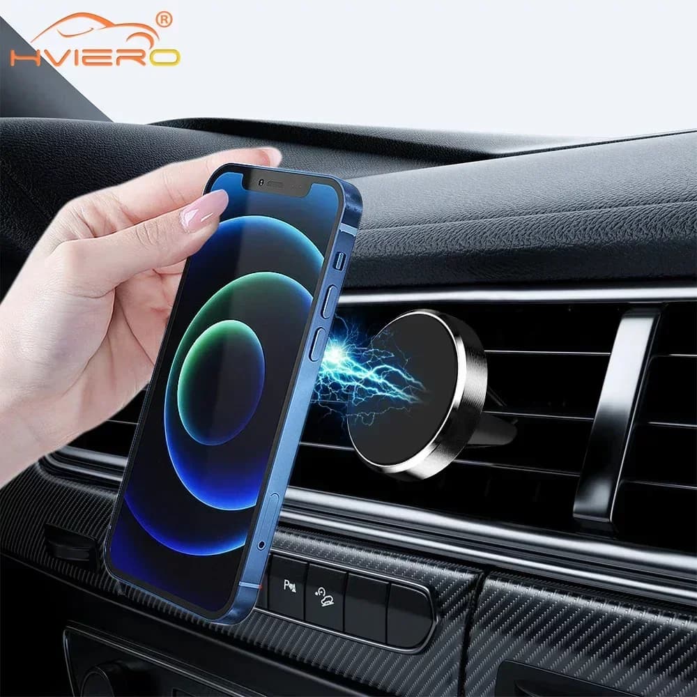 Supporto Magnetico per Telefono da Auto con Ventola di Raffreddamento, Supporto per Smartphone e GPS per iPhone 13 12 XR Xiaomi Mi Huawei Samsung