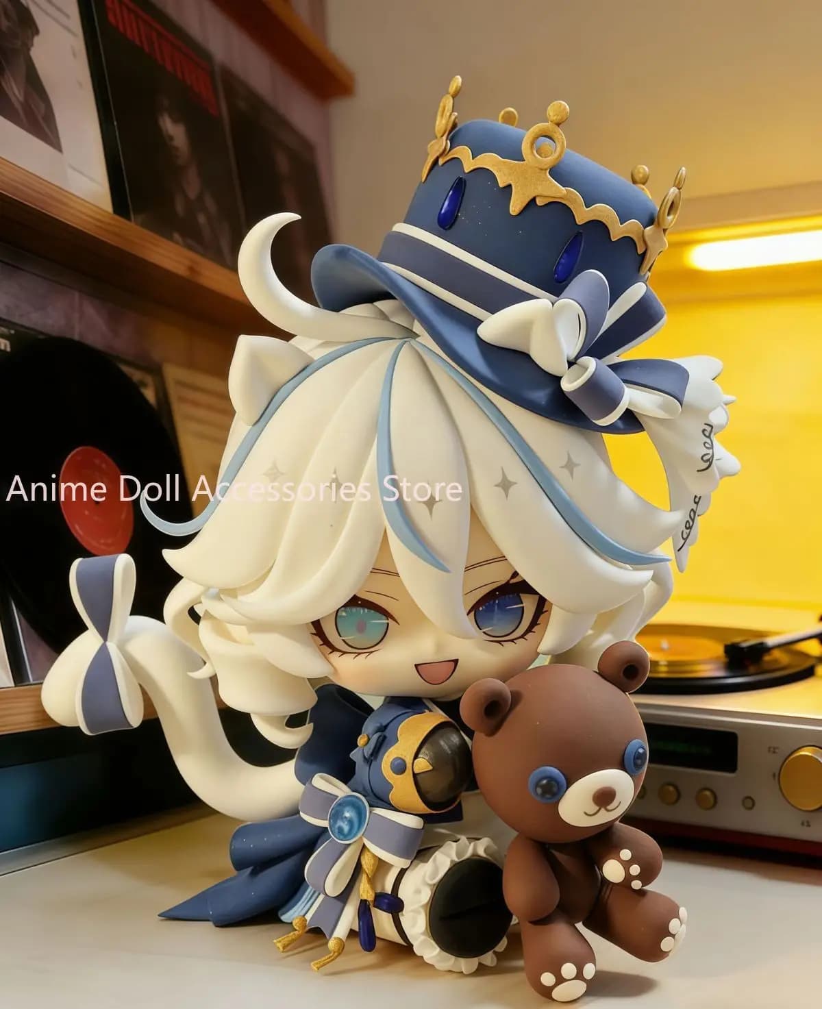 New Anime Genshin Impact Furina Cosplay PVC Action Figure Desktop Ornaments Cartoon Props Birthday Gift