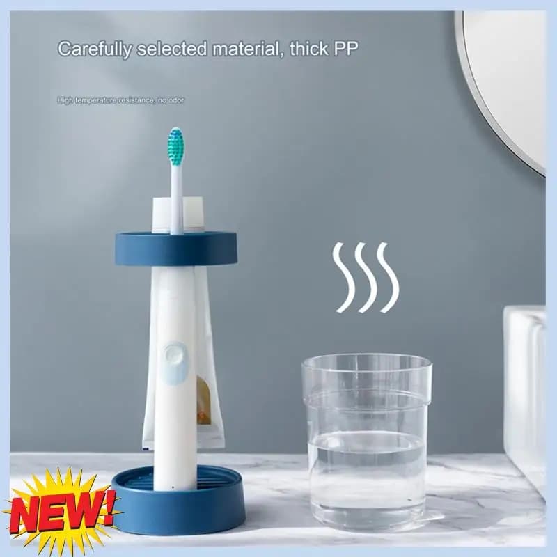 AT14 brush holder with cup cover, compatible with electric brushes and conventional brushes Rosa Durevole Easy Ins