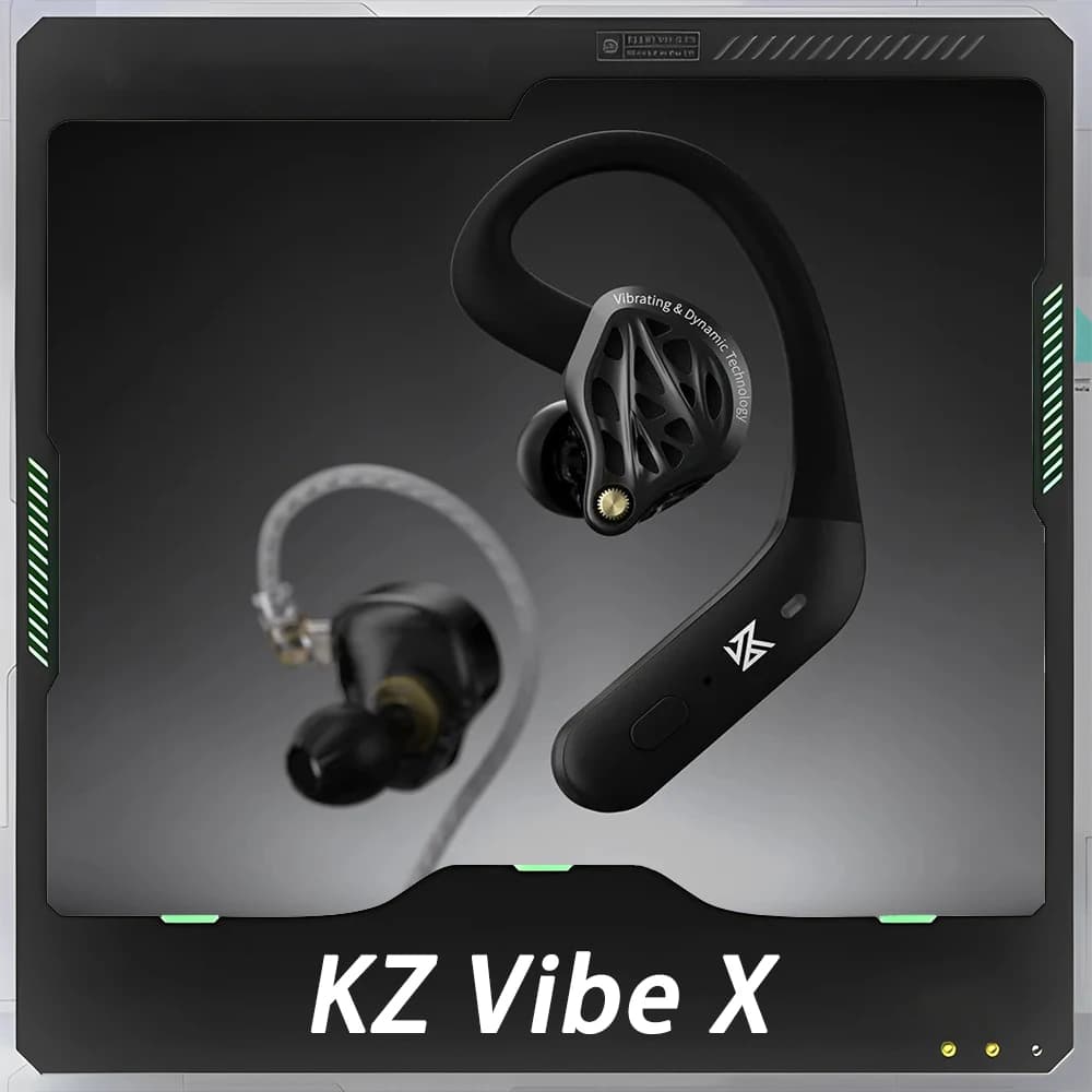 KZ Vibe X Earphone Low Frequency Vibration Earbuds HiFi Deep Bass Headset Stereo Sound In-Ear Earphones Gaming Custom Gifts