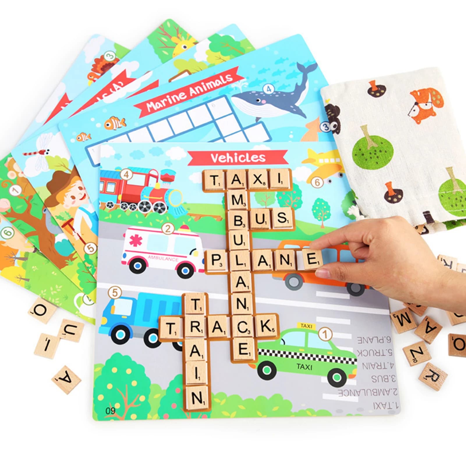 Gioco da tavolo per ortografia con parole inglesi Giocattolo per esercizi logici per bambini per il compleanno dei bambini