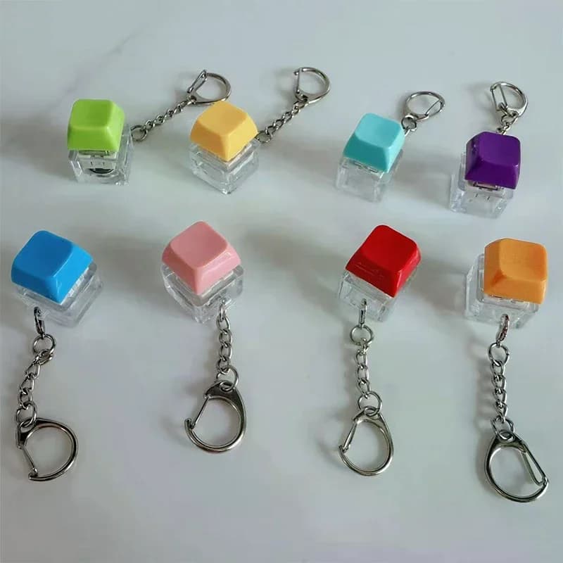 Portachiavi Meccanico LED Colorato con Tastiera per Alleviare lo Stress e Divertimento, Test dei Pulsanti Fai-da-Te