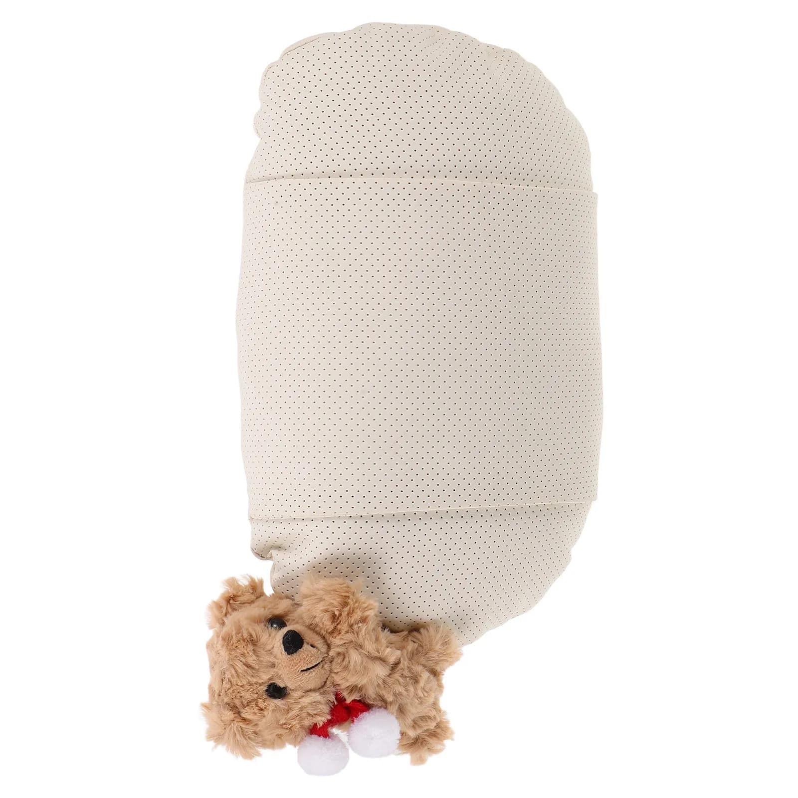 Cuscino Poggiatesta per Auto Ergonomico Design Orso Bianco Supporto per Collo per Viaggi, Guida, Ufficio, Sedia da Ufficio, Cuscino di Supporto per la Testa per Donne, Viaggi su Strada
