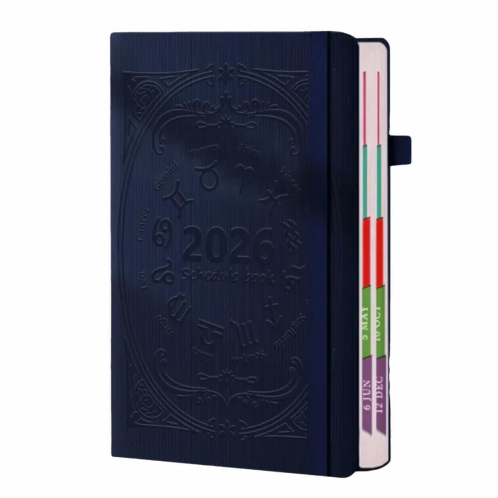 Agenda Planner 2026 in Inglese, Blocco Note 12 Mesi, Resistente all'Usura, Lista delle Cose da Fare, Quaderno Efficiente con Carta Spessa