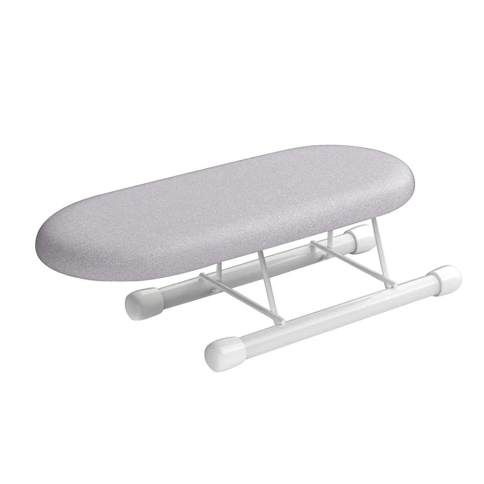Portable Ironing Board Foldable Steel Compact Tabletop Removable Cover for Home Cuffs Shoulders Versatile Ironing