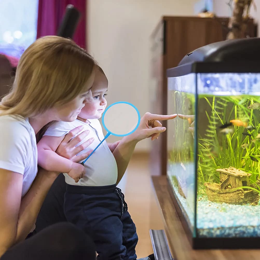10 Pezzi Reti per Acquario a Maglia Fine, Reti da Pesca per Bambini per Giochi all'Aperto, Rete per Catturare Gamberetti e Granchi, Rete Skimmer per Acquario