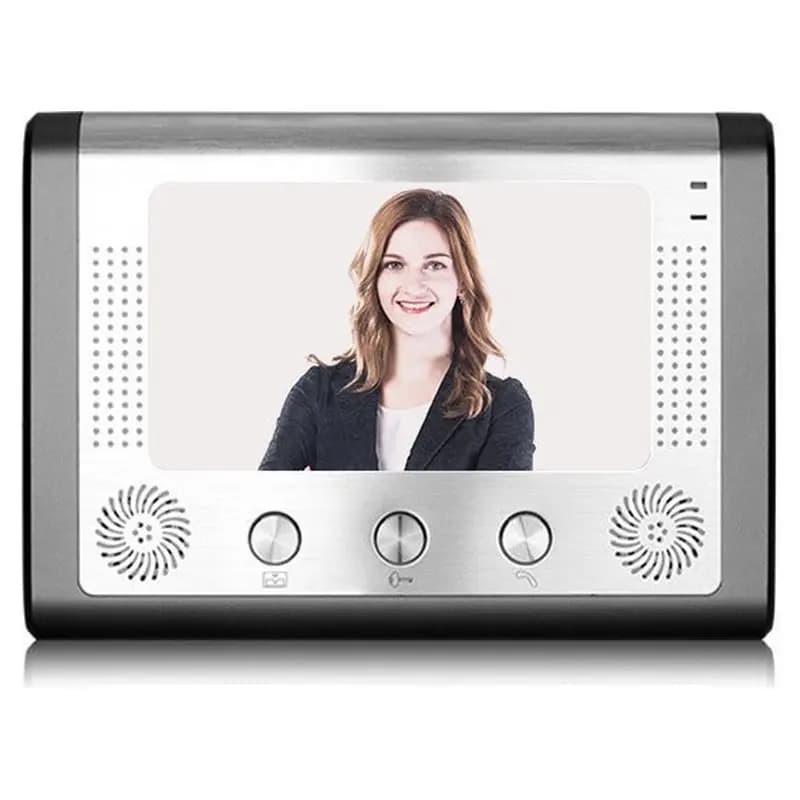 ABZW Video Doorbell 7 Inch Wired Home Villa Intercom System Intelligent Cat Eye Monitoring System One To One US Plug