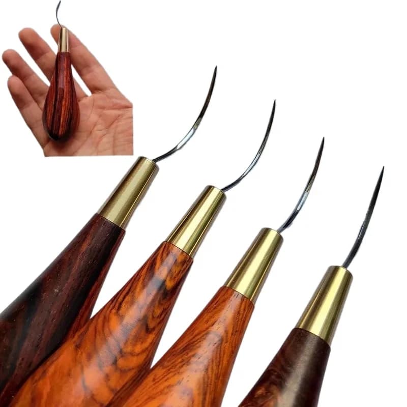 Rombo/round/olive cone folded hand-made leather punching tool made by hand sewing DIY boxes for leather processing/horse hole passing accessories needle