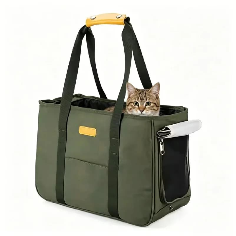 Pet Shoulder Bag Transport For Cats Canvas Carrier Dog Outdoor Backpack Dog Bag Breathable Creative Portable Mesh Cloth Handbag
