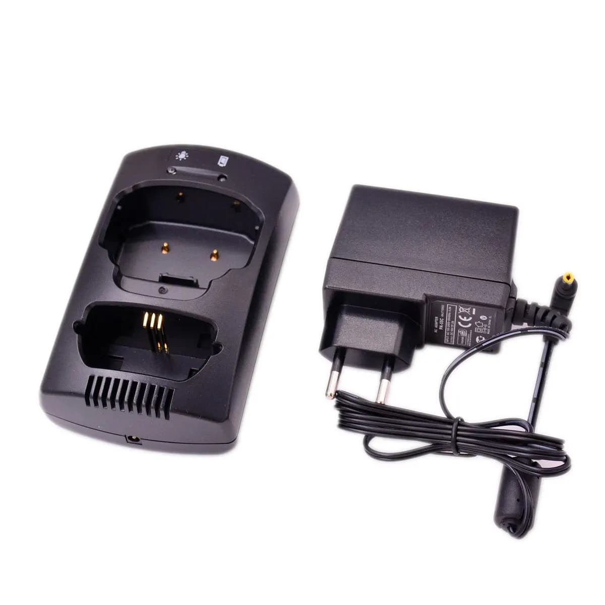 Desktop Rapid Charger Base & AC Plug Adapter Set for Sepura STP8000 STP8100 STP8200 STP9000 Series Walkie Talkie Charge Parts