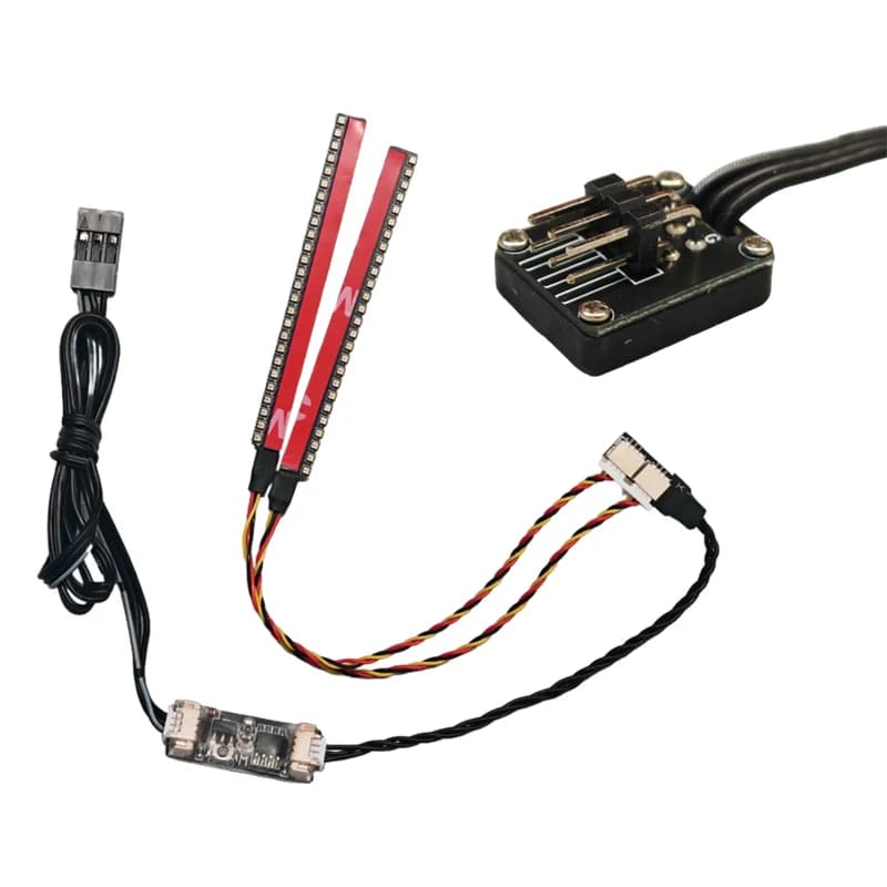 Barra Luminosa Reattiva al Gas per Auto RC 5.0-8.4V, Striscia LED per Montante A con Display Livello Acceleratore, Accessori Fai-da-te per Hobby