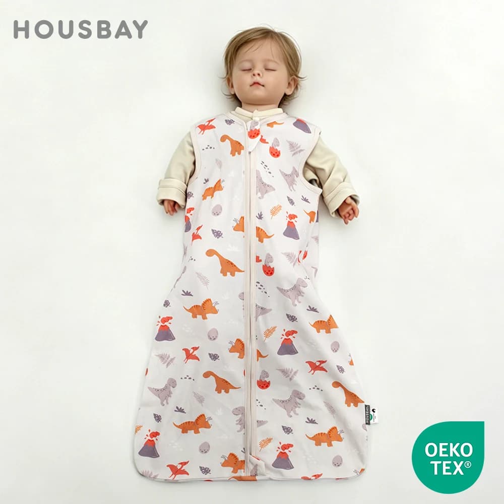 Baby Sleeping Bag Cartoon Jurassic Printed 100% Cotton Soft Kids Wearable Blanket Summer Thin Sleep Sack For Baby 0-12 Months