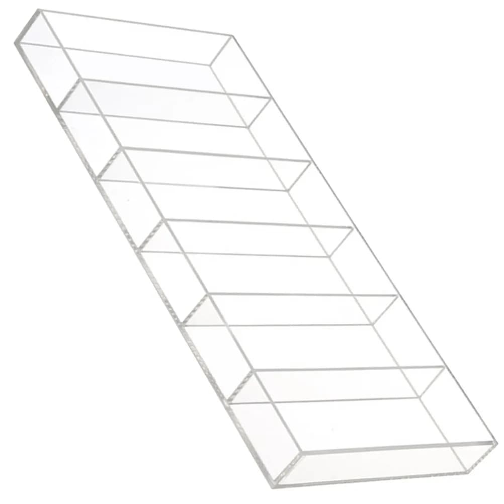 Vassoio per Occhiali da Sole in Acrilico Trasparente con 6 Scomparti, Organizzatore per Occhiali, Espositore per Gioielli e Orologi, Contenitore per Occhiali