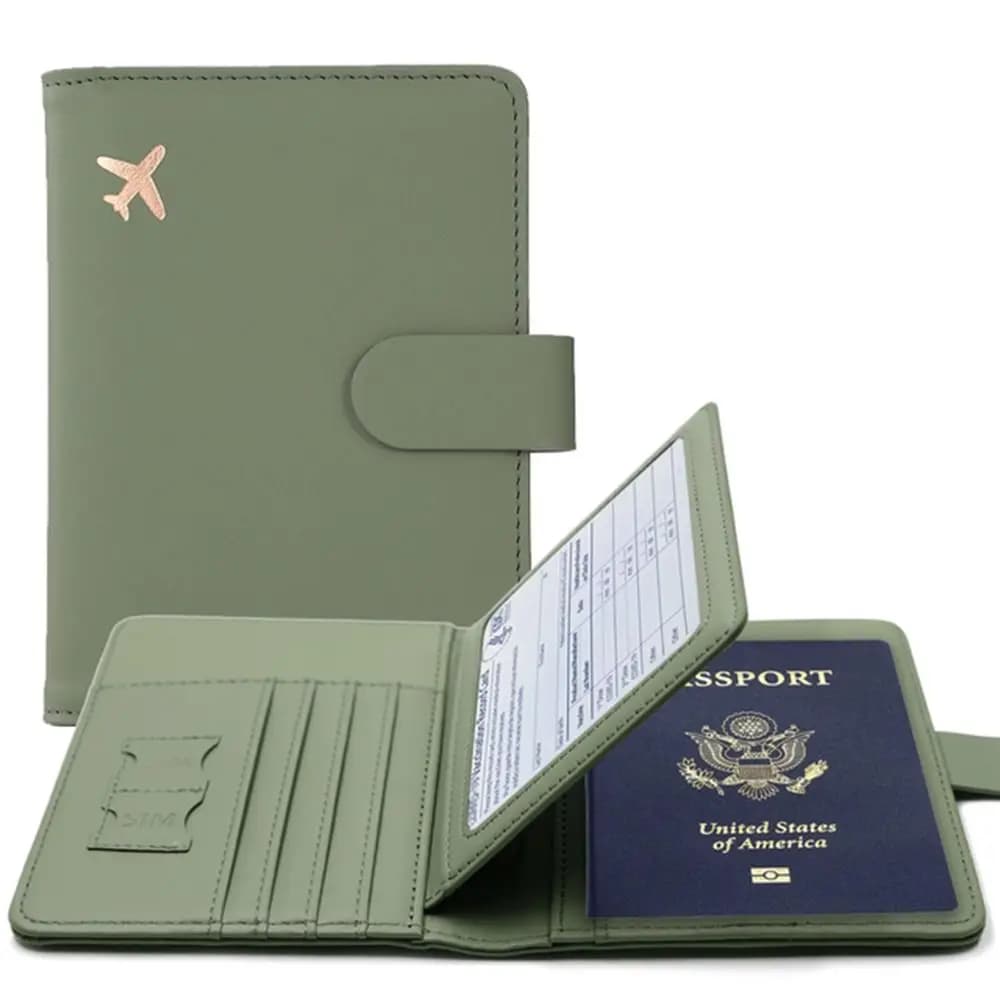 Airplane Check-in Ticket Holder Name ID Address Passport Holder PU Card Case Passport Protective Cover Travel Accessories