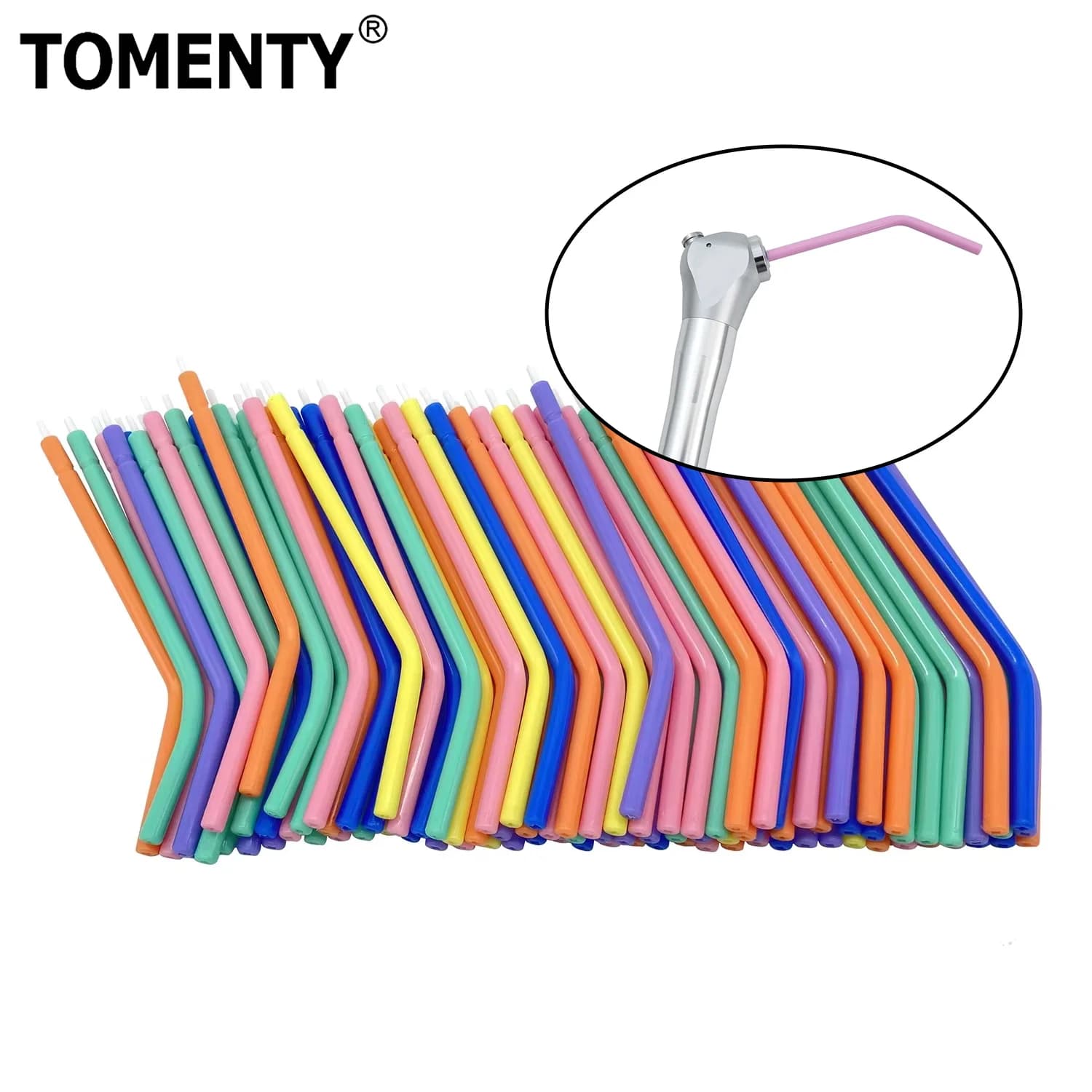 250 pz TOMENTY Dentale Usa E Getta Aria Acqua Siringa Con Nucleo di Plastica Ugelli Punte Tubi 3-Way Triple Sbiancamento Dei Denti Dentista
