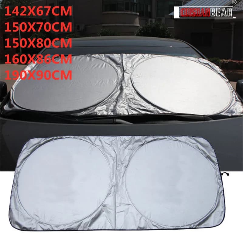 Scudo di protezione UV universale Finestrino anteriore posteriore per auto Parasole per auto Anti neve Parasole per ghiaccio Parasole Visiera Parabrezza Copertura Auto