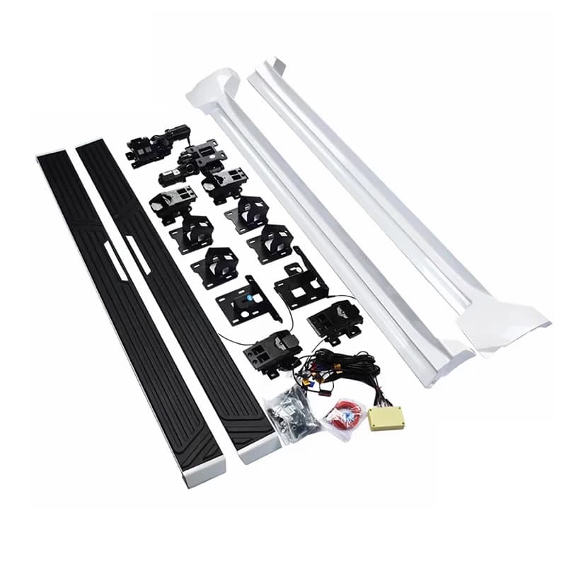 Electric Running Boards Retractable Aluminum Alloy Neon LED Lights For Land Cruiser 300 GXR 2021-2025 Side Steps with Carry Bag