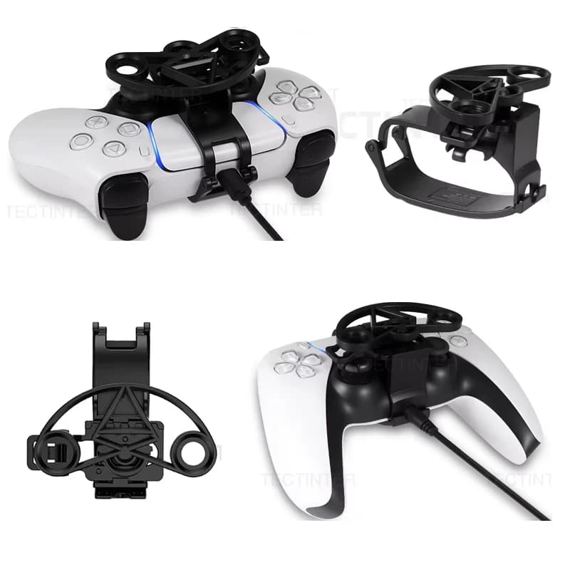 Mini volante per controller PS5 Giochi di corse Gamepad Sostituzione giochi migliorati per accessori ausiliari di direzione PS5