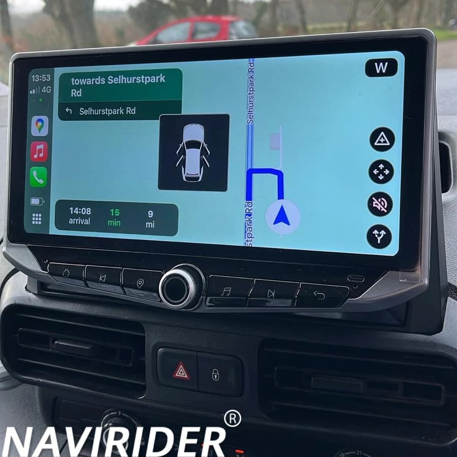 Autoradio Per Citroen Berlingo Peugeot Partner Opel Combo 2021 GPS Multimediale Schermo Qled da 10.88 pollici Lettore Video Android CarPlay
