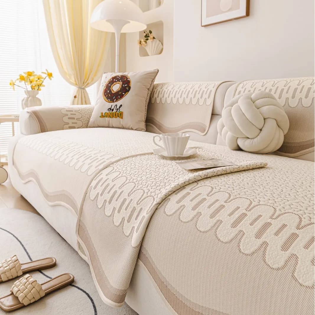 New Sofa Cushion Couch Cover Pastoral Style Four Seasons Universal Non-slip Fabric Sofa Cover Towel