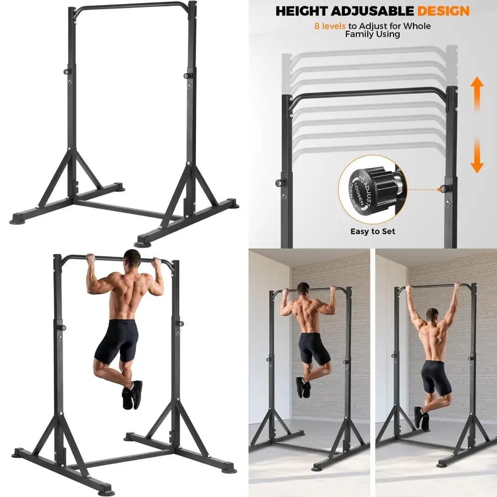 Traction Station, Power Tower Adjustable Self-supporting, Multifunction Traction Bar Power Training Resistant, Gym Equipment