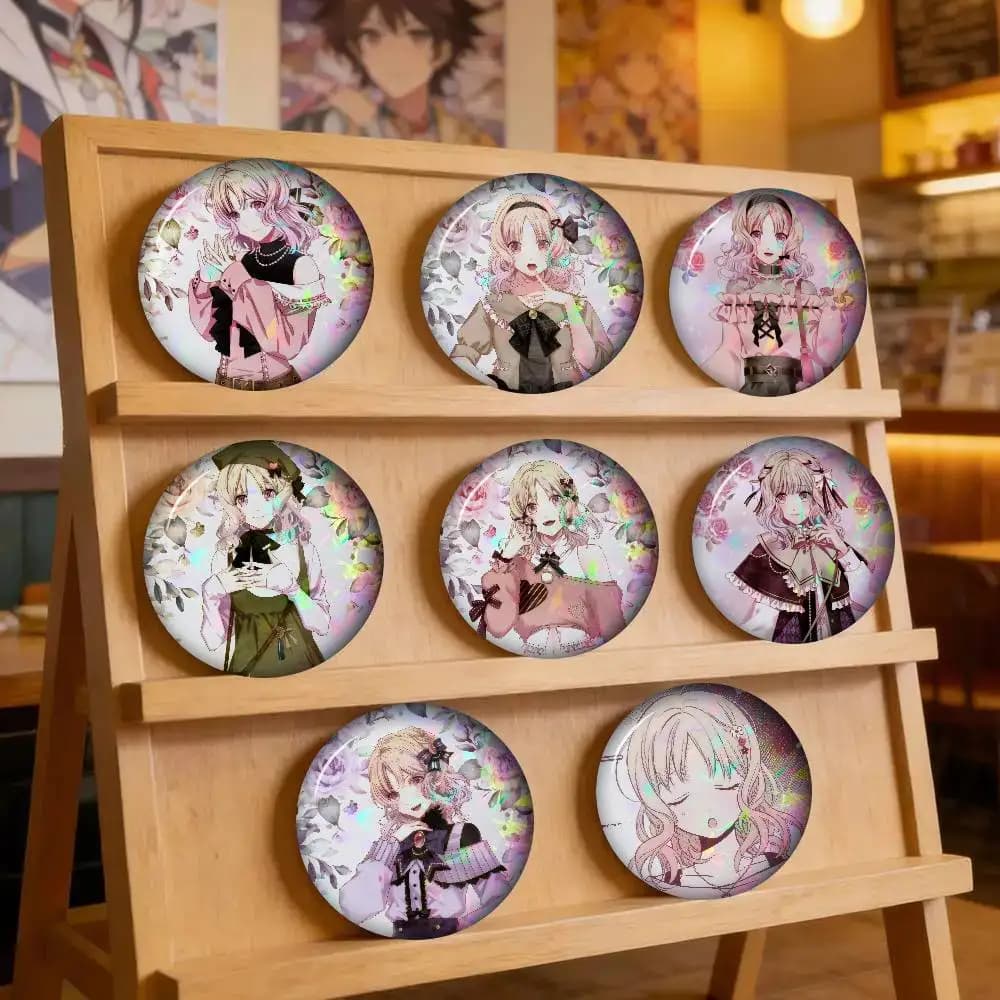 Classic Game D-Diabolik Lovers Komori Yui Anime Tinplate Soft Button Pins Animal Brooch Lapel Backpack Badge Accessories Pin