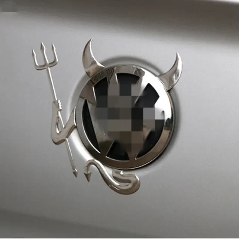 Creativo 3D Piccolo Diavolo Demone Styling Adesivo per auto Divertente Emblema per auto Logo Decalcomanie in PVC Decorazione automatica Accessori esterni per auto fai da te